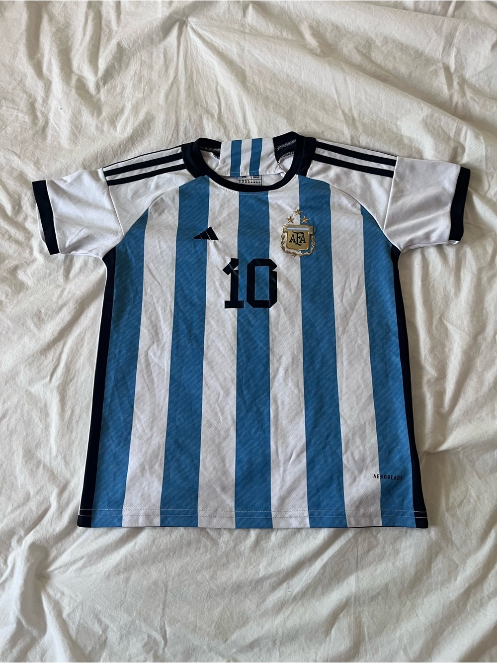 Adidas Argentina 2024 Messi 10 Home Soccer Jersey Youth XL 28 Copa America